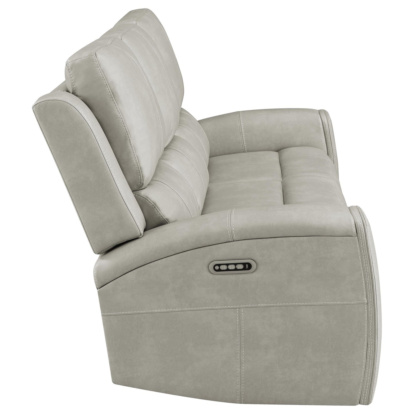 Canapé inclinable triple électrique Brickston gris