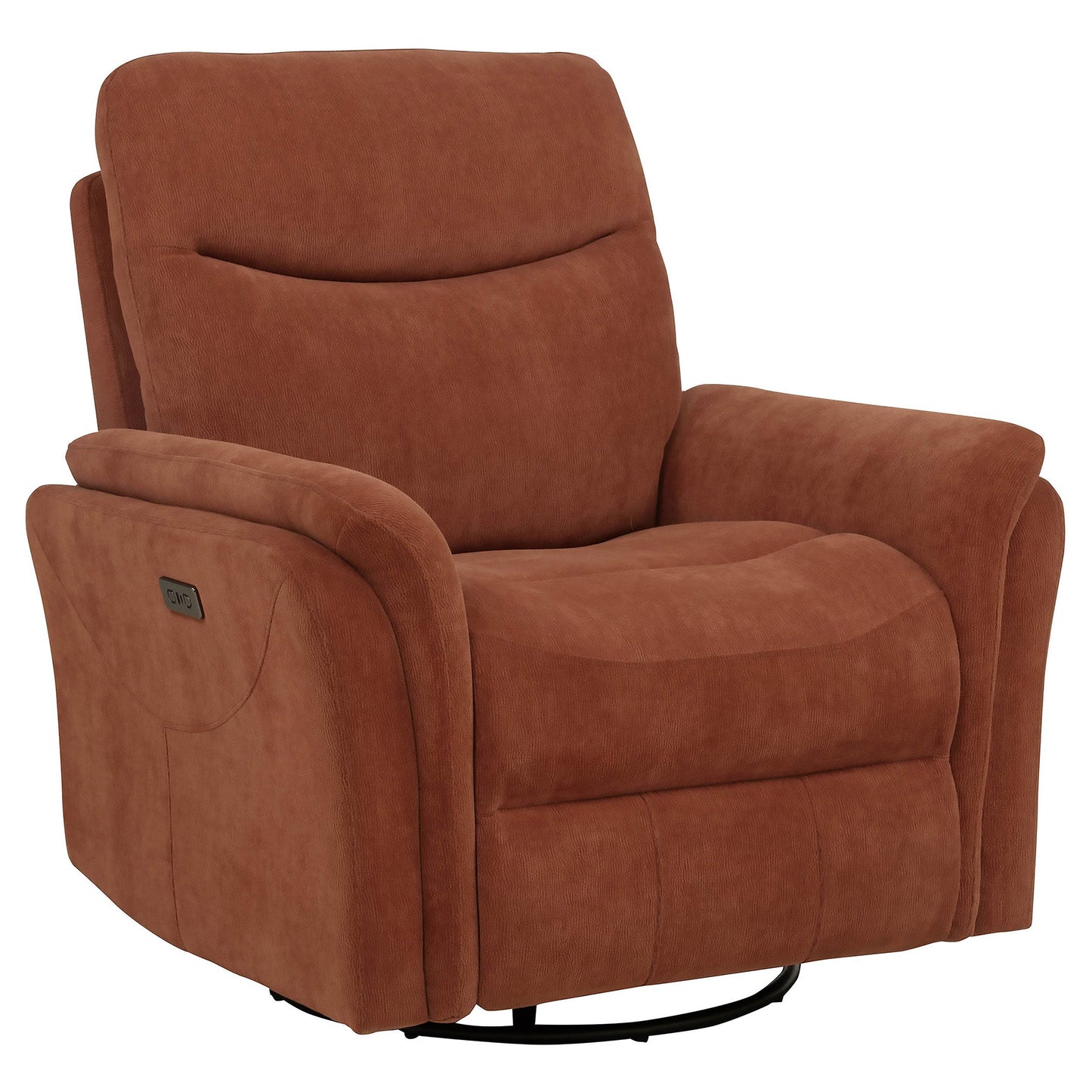Fauteuil inclinable pivotant électrique rembourré Adler rouille