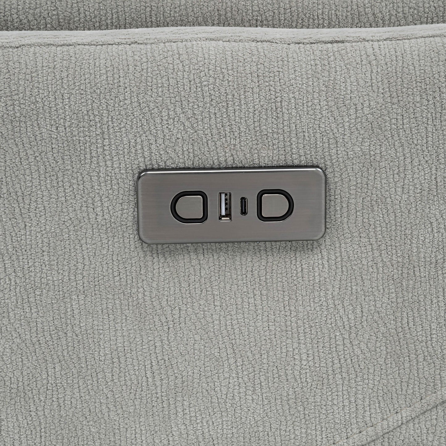 Fauteuil inclinable pivotant électrique rembourré Adler Ivoire