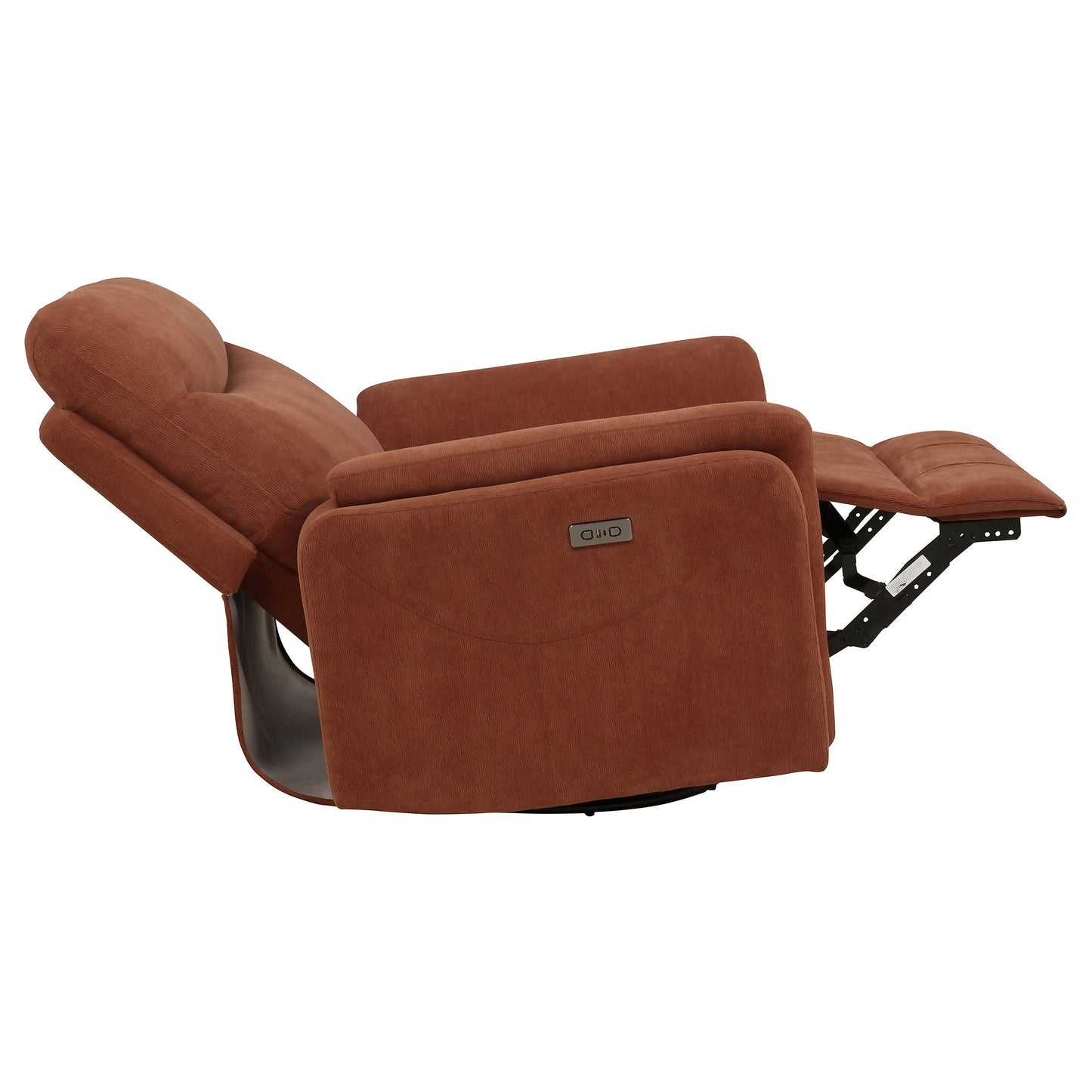Fauteuil inclinable pivotant électrique rembourré Adler rouille