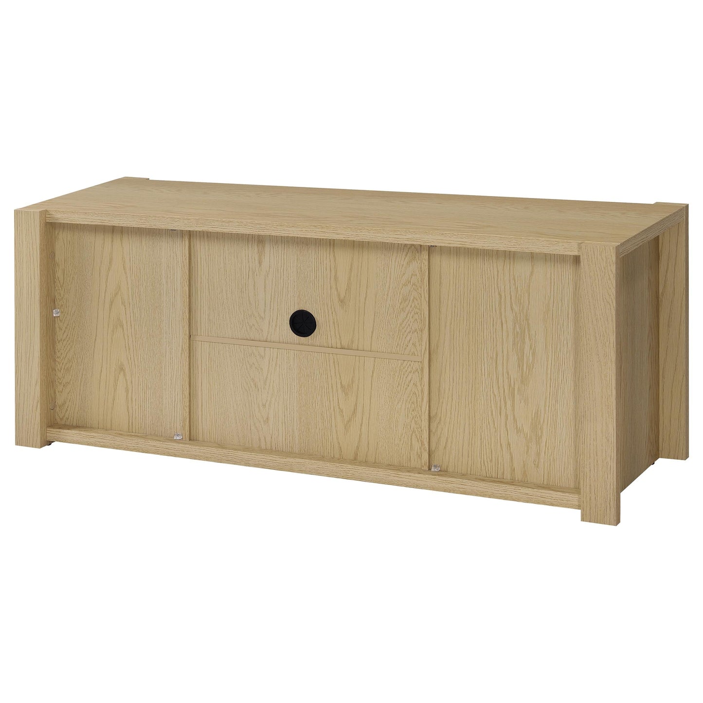 Meuble TV Laurelton 60 pouces à 2 portes, console multimédia, chêne clair