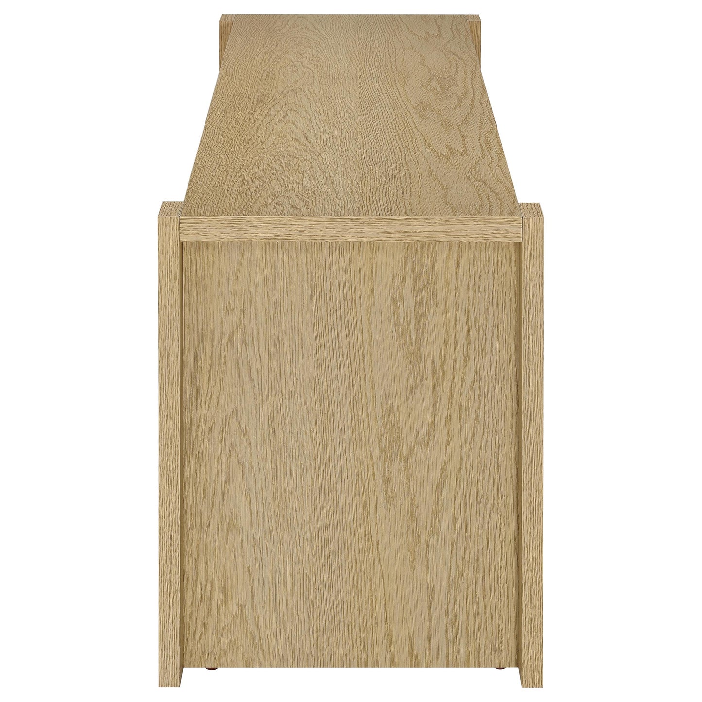 Meuble TV Laurelton 60 pouces à 2 portes, console multimédia, chêne clair