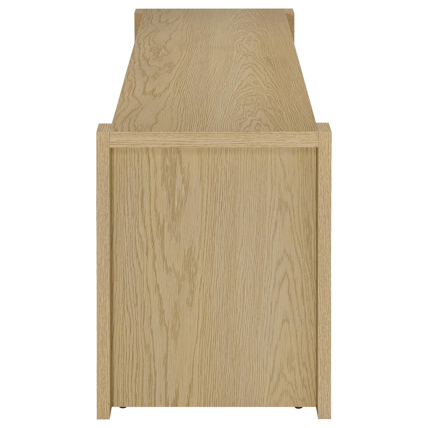 Meuble TV Laurelton 60 pouces à 2 portes, console multimédia, chêne clair