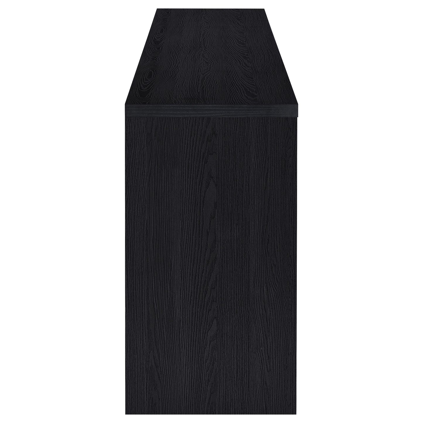 Meuble TV 4 portes Denison 79 pouces, console multimédia, noir