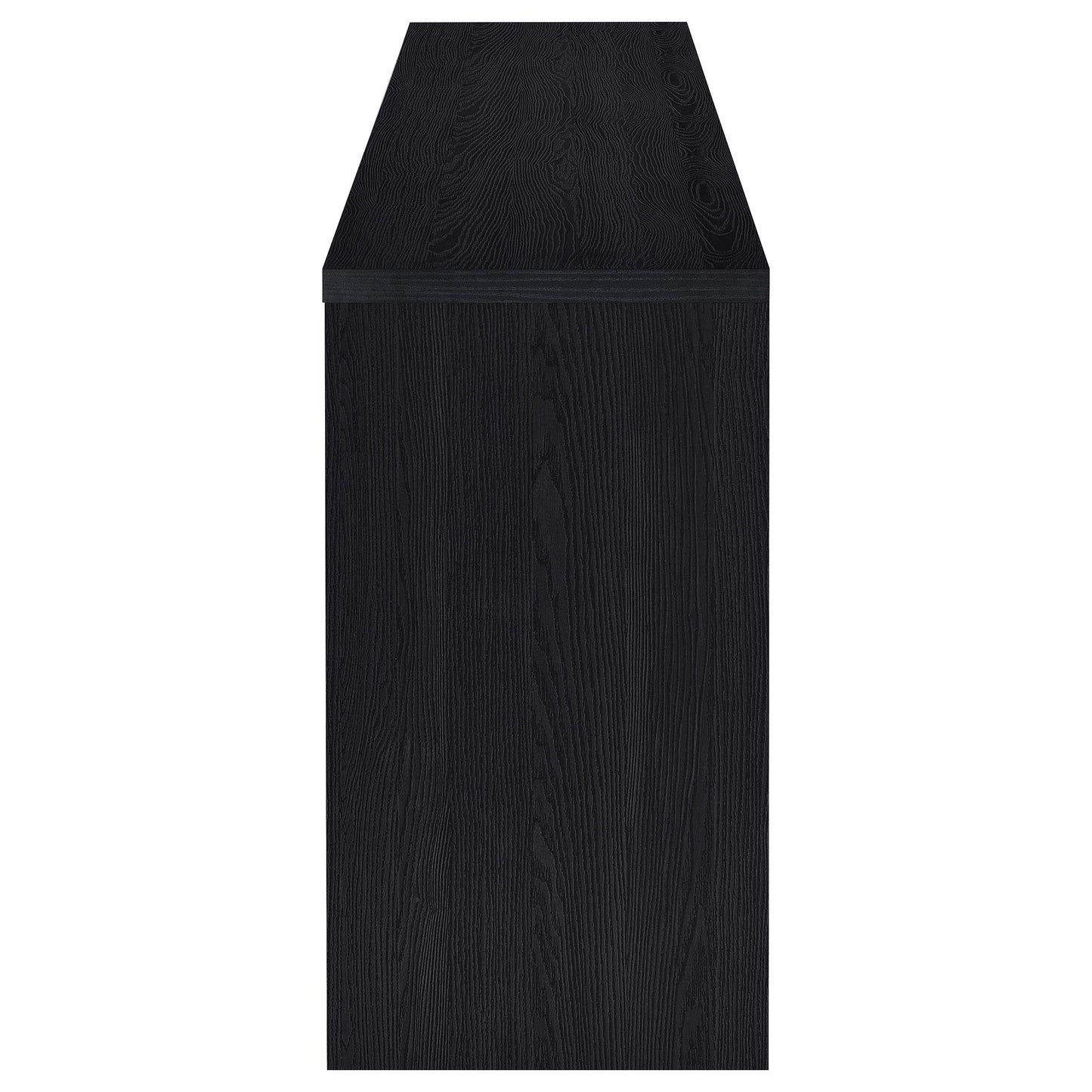 Meuble TV 4 portes Denison 79 pouces, console multimédia, noir