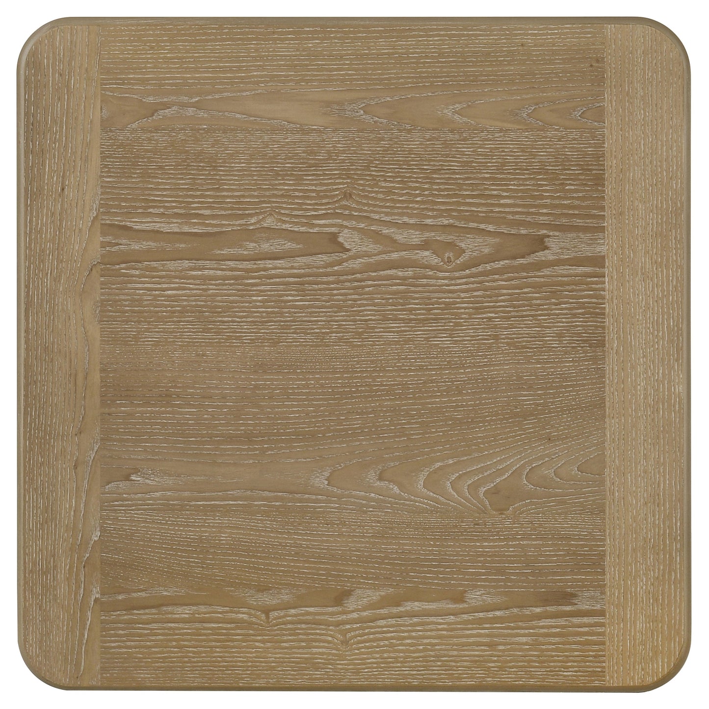 Table d'appoint carrée en bois Adina, marron clair vieilli