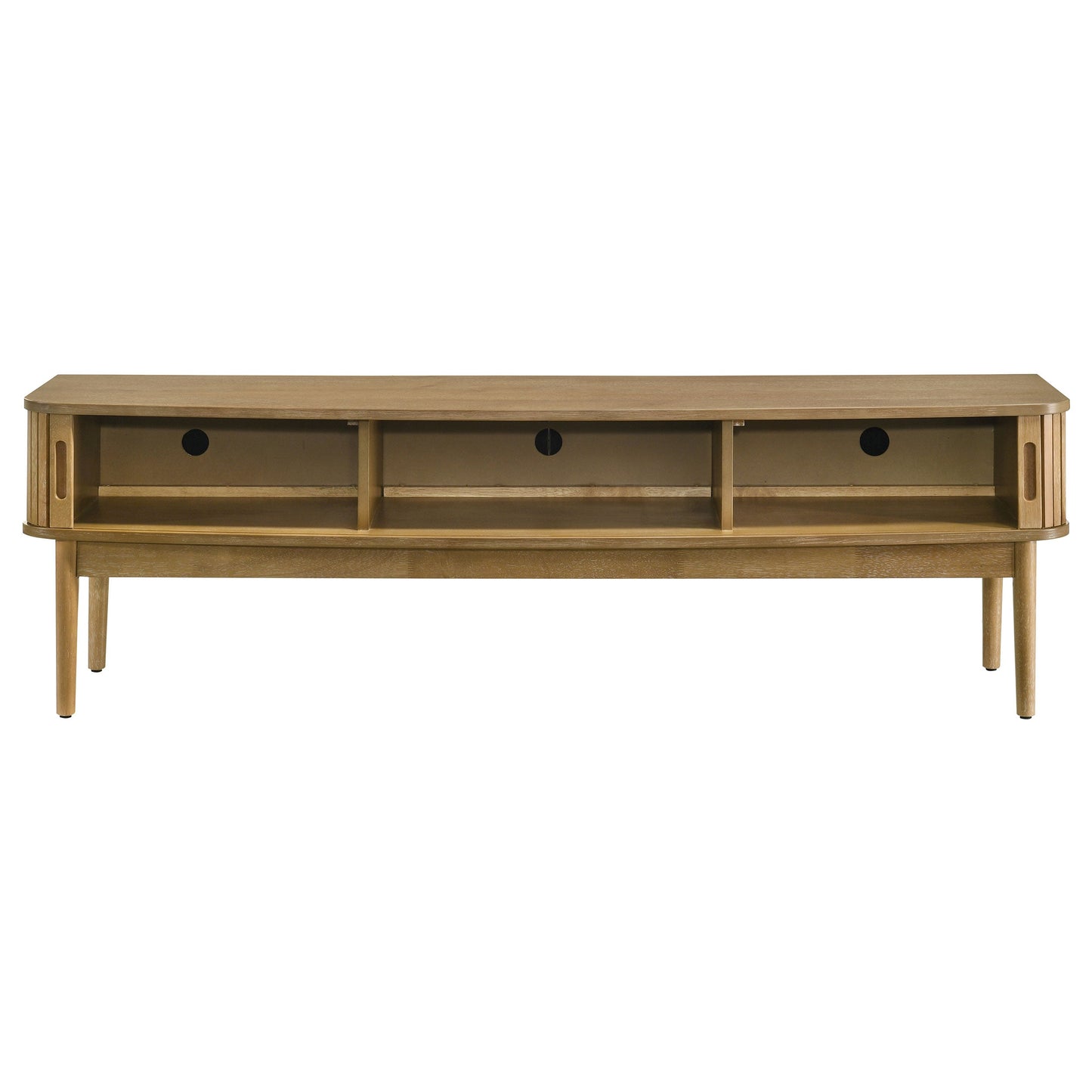 Meuble TV Croyden 71 pouces, console multimédia, patiné naturel