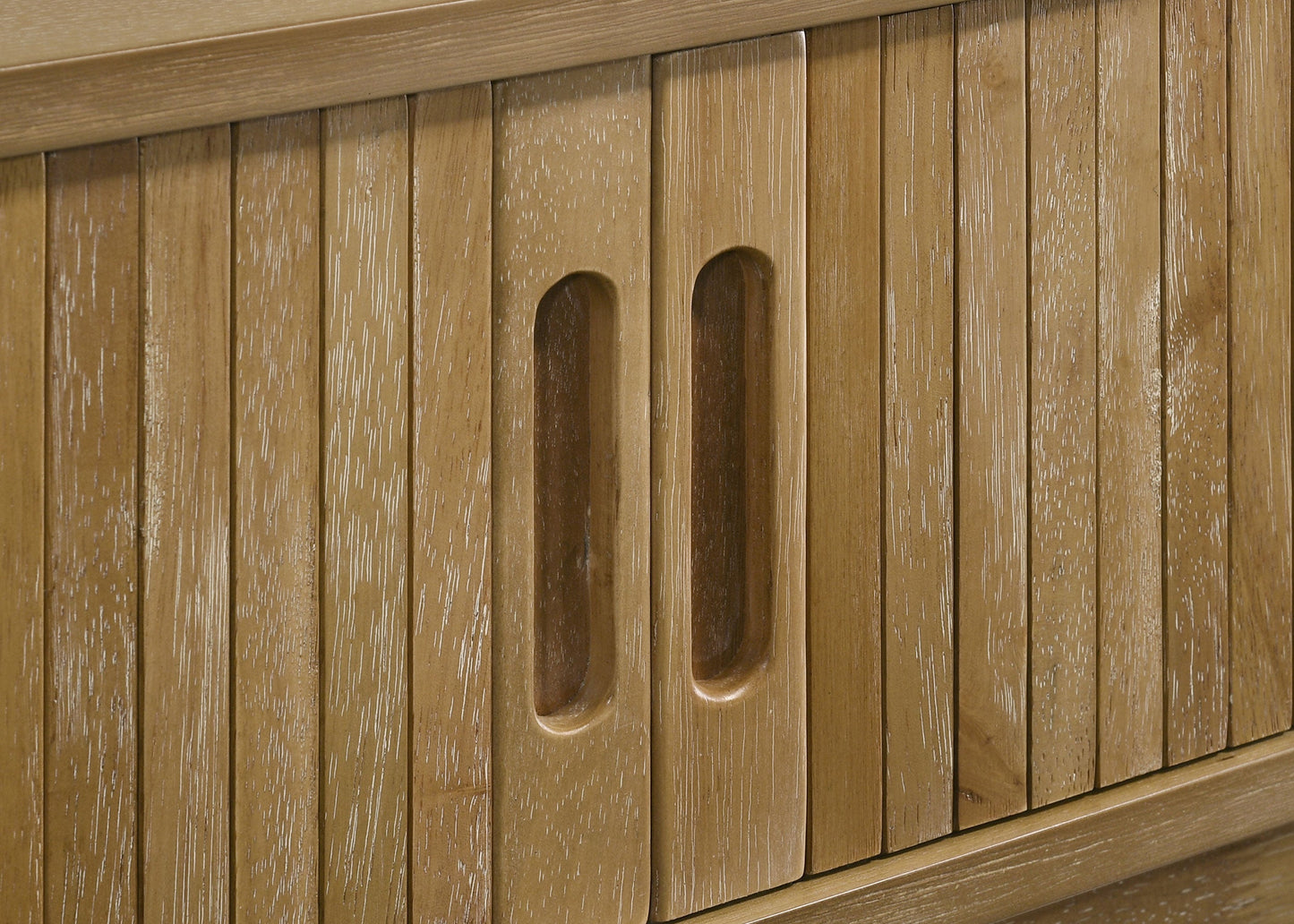 Meuble TV Croyden 71 pouces, console multimédia, patiné naturel