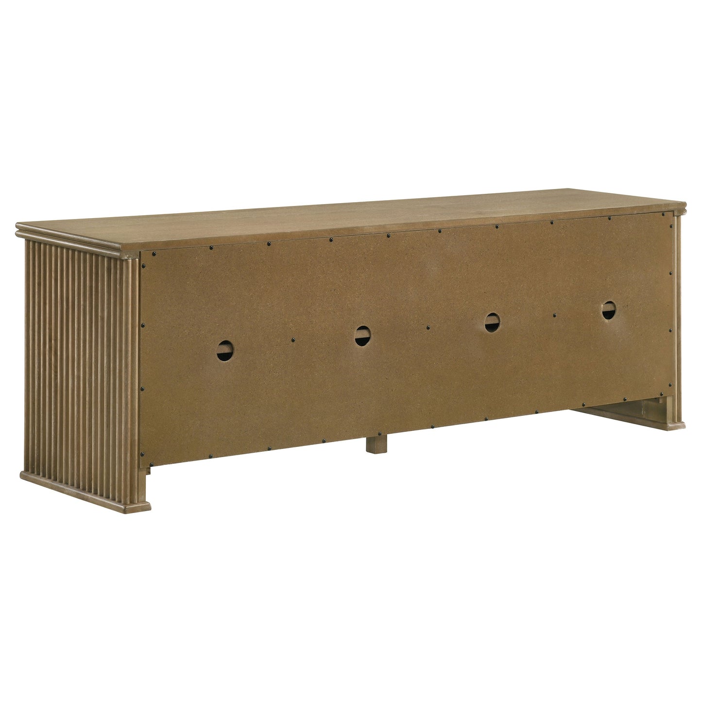 Meuble TV Adina 70 pouces, console multimédia, marron clair vieilli