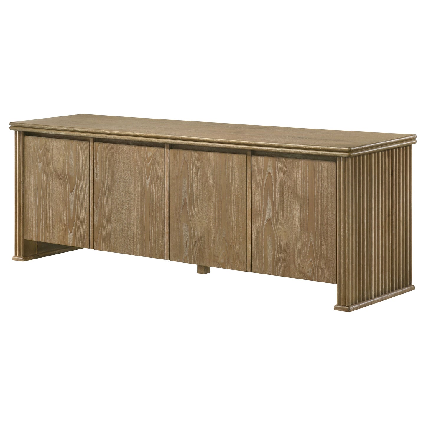 Meuble TV Adina 70 pouces, console multimédia, marron clair vieilli