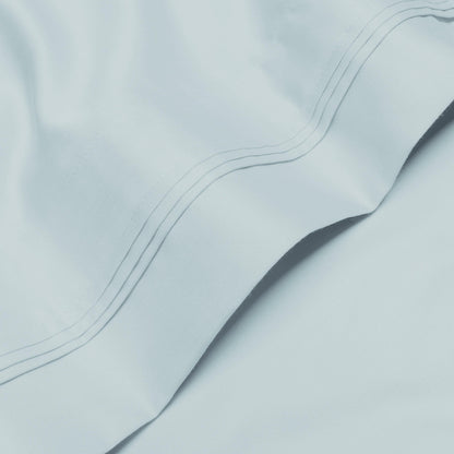 Parure de draps en coton égyptien de qualité supérieure 1000 fils au pouce carré, à poches profondes et à motif uni