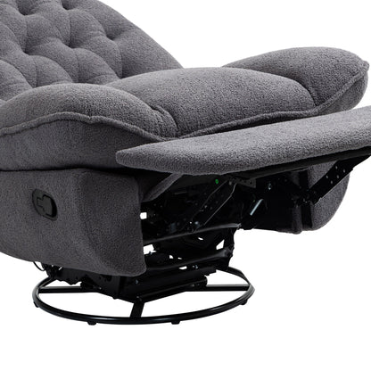Ensemble de 2 fauteuils de canapé inclinables pivotants à 360 degrés et réglables