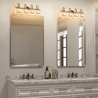 Applique murale moderne en cristal pour salle de bain, éclairage de vanité, chrome/noir/doré