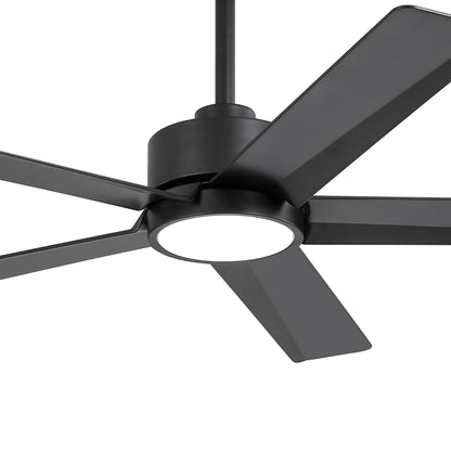 Ventilateur de plafond LED Breezary 65/52/42 à 5 pales avec kit d'éclairage et télécommande