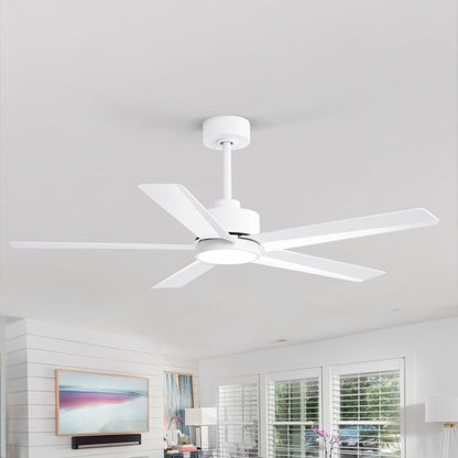 Ventilateur de plafond LED Breezary 65/52/42 à 5 pales avec kit d'éclairage et télécommande