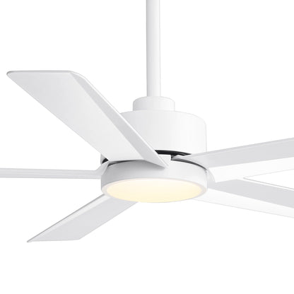 Ventilateur de plafond LED Breezary 65/52/42 à 5 pales avec kit d'éclairage et télécommande