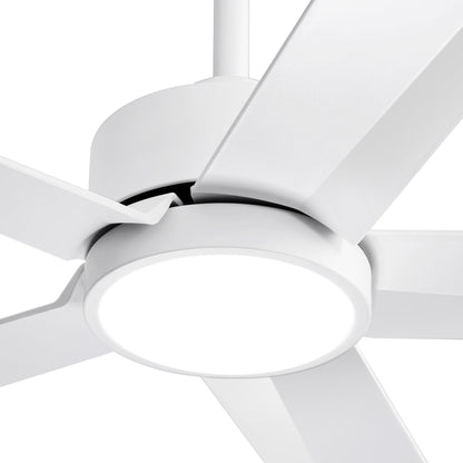 Ventilateur de plafond LED Breezary 65/52/42 à 5 pales avec kit d'éclairage et télécommande