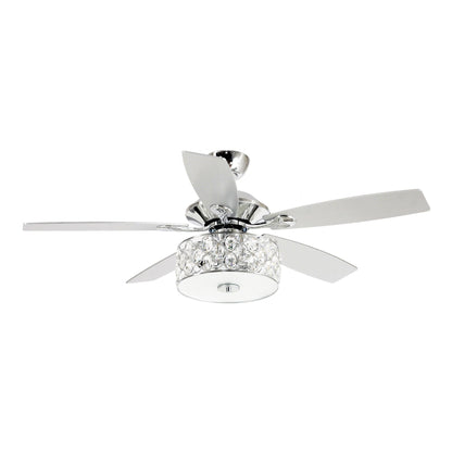 Ventilateur de plafond moderne à 4 lumières avec télécommande