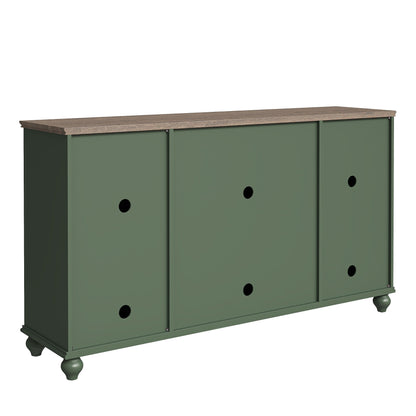 Buffet d'appoint de cuisine en bois de style vintage de 63 po de largeur