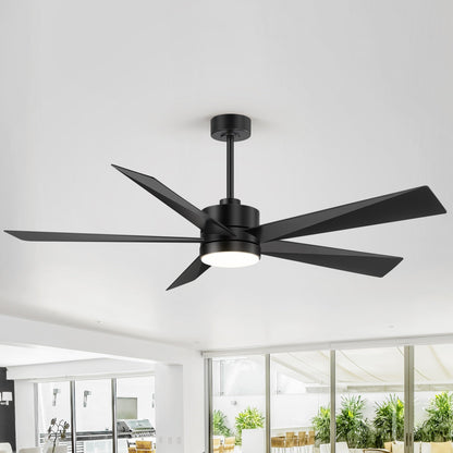 Ventilateur de plafond LED Breezary 65/52/42 à 5 pales avec kit d'éclairage et télécommande