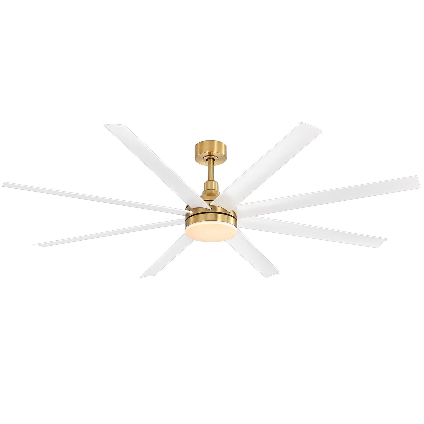 Grand ventilateur de plafond de 72 pouces avec télécommande et éclairage LED - 8 pales