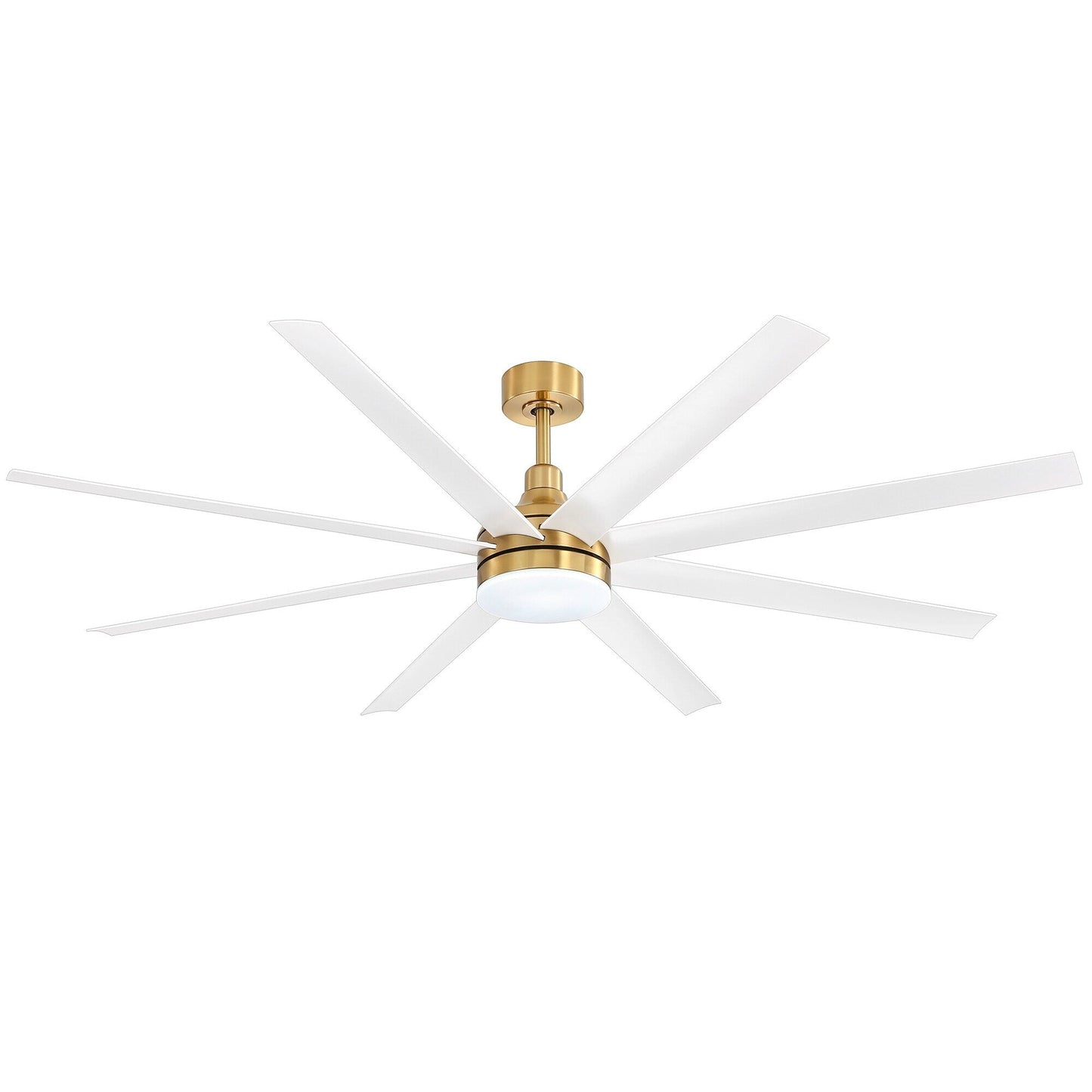 Grand ventilateur de plafond de 72 pouces avec télécommande et éclairage LED - 8 pales