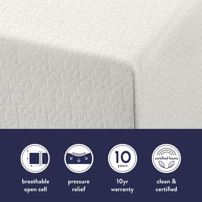 Matelas en mousse à mémoire de forme multicouche de 8 pouces par Crown Comfort