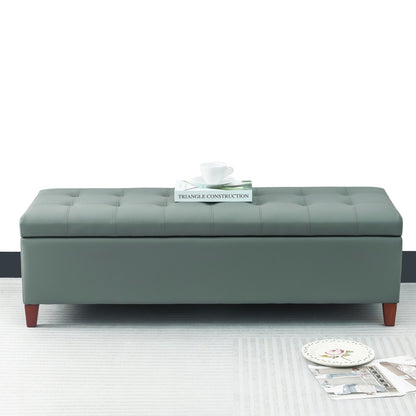 Banc ottoman de rangement en cuir reconstitué Adeco 50