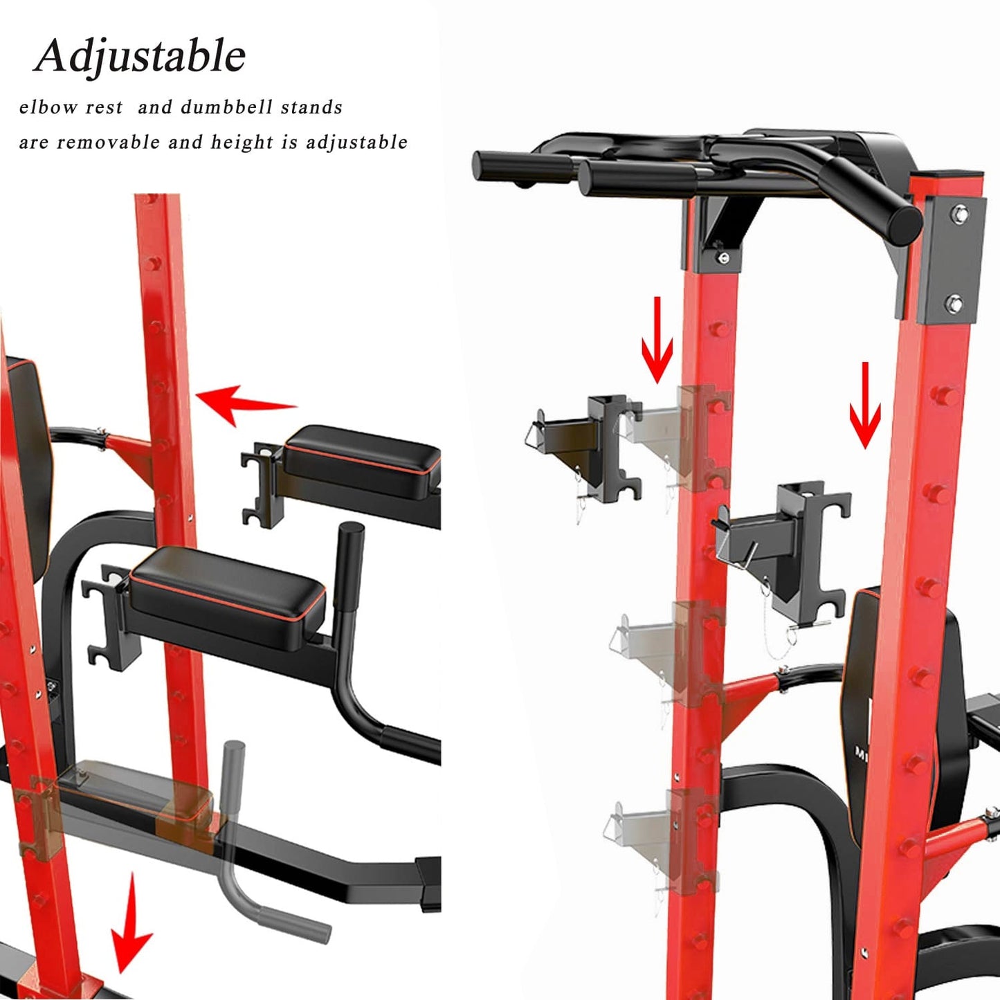 Tour de musculation multifonctionnelle à domicile Ainfox Power Tower
