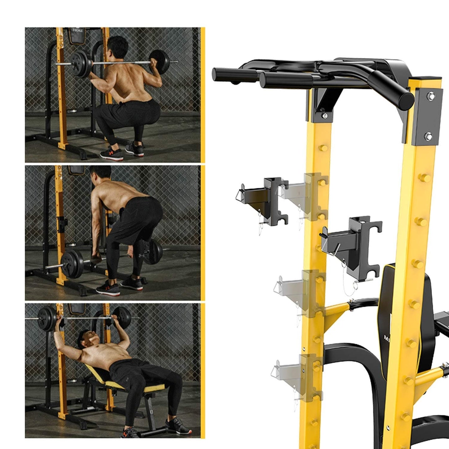 Tour de musculation multifonctionnelle à domicile Ainfox Power Tower