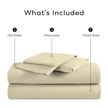 Parure de draps Aireolux en coton égyptien de luxe ultra-doux et soyeux 1000 fils