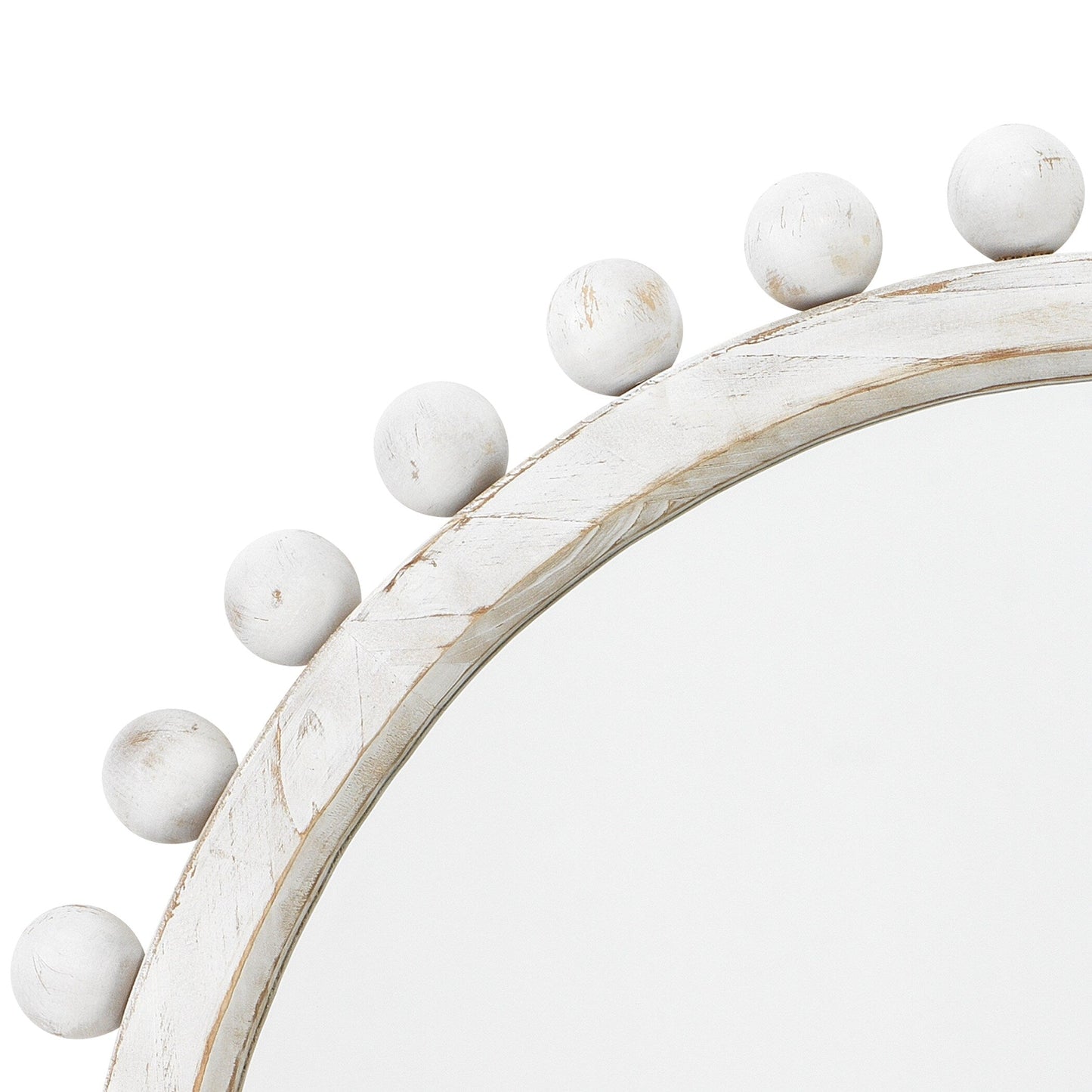 Miroir rond en bois Alden Décor Orion, naturel