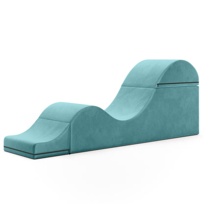 Chaise longue convertible Avana Kami / Yoga et massage - Ottomane 2 en 1 avec fauteuil de yoga pliable dissimulé, microvelours - N/A