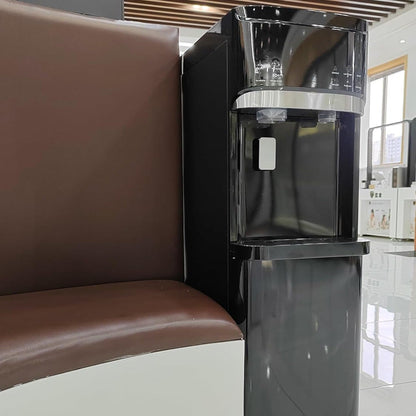 Distributeurs d'eau chaude et froide 3 en 1 noirs avec machine à glaçons