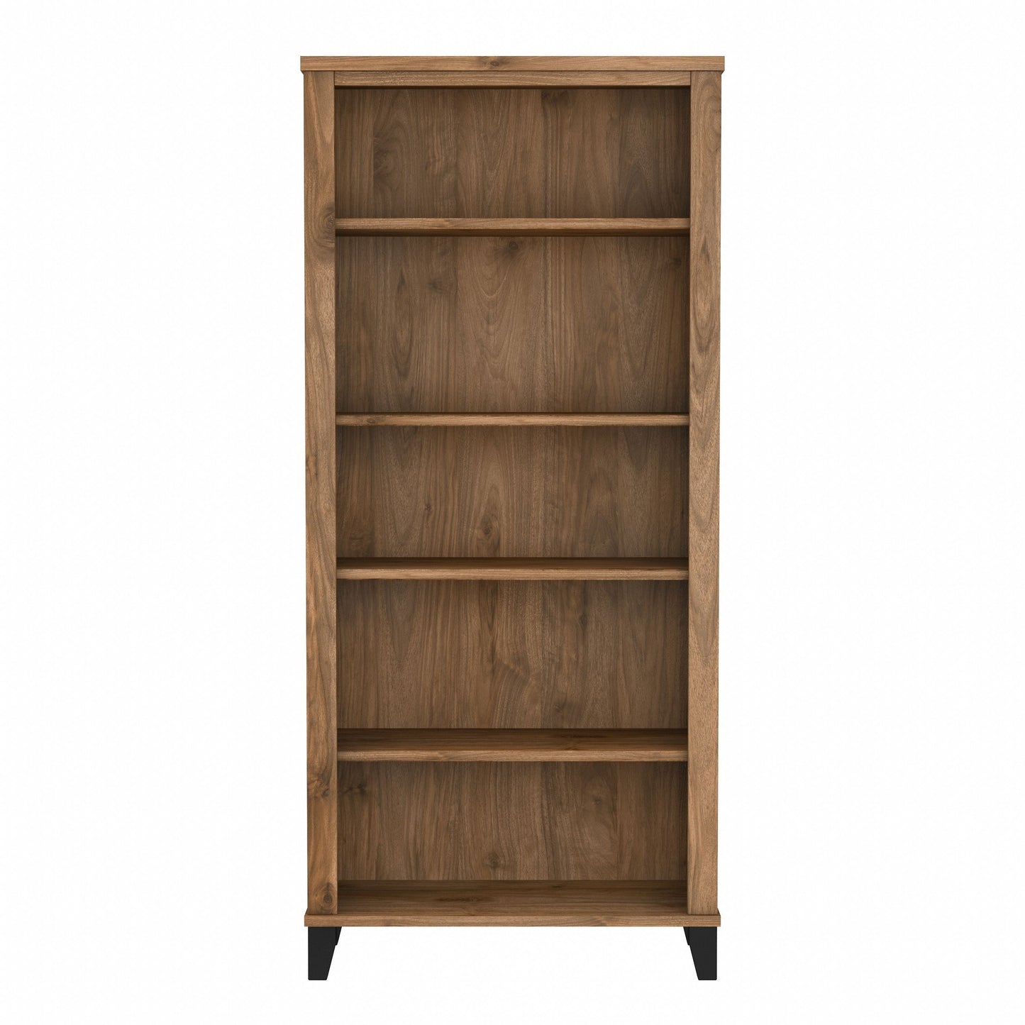 Bibliothèque haute à 5 étagères Bush Furniture Somerset avec tablettes réglables