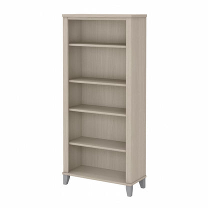Bibliothèque haute à 5 étagères Bush Furniture Somerset avec tablettes réglables