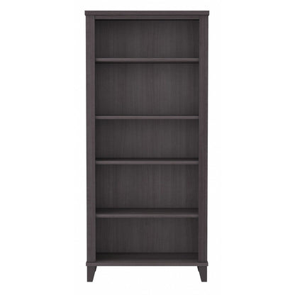 Bibliothèque haute à 5 étagères Bush Furniture Somerset avec tablettes réglables