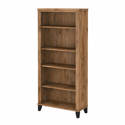 Bibliothèque haute à 5 étagères Bush Furniture Somerset avec tablettes réglables