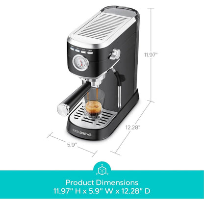 Machine à expresso CASABREWS CM5418 20 bars avec buse vapeur pour mousse de lait