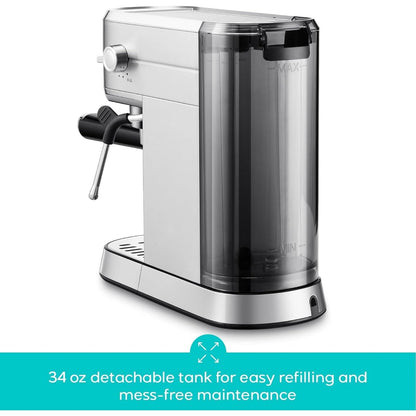 Machine à expresso CASABREWS CM5418 20 bars avec buse vapeur pour mousse de lait