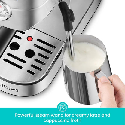 Machine à expresso CASABREWS CM5418 20 bars avec buse vapeur pour mousse de lait