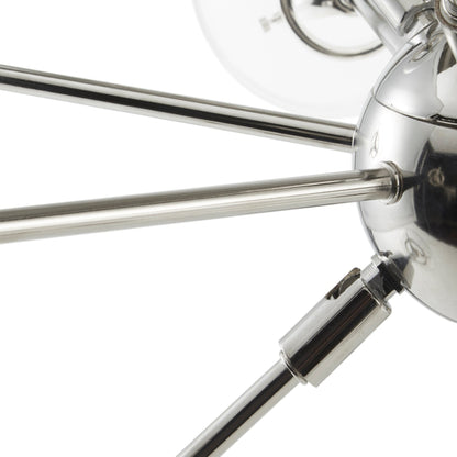 Lustre Paige à 12 lumières avec ampoules globe surdimensionnées INK+IVY
