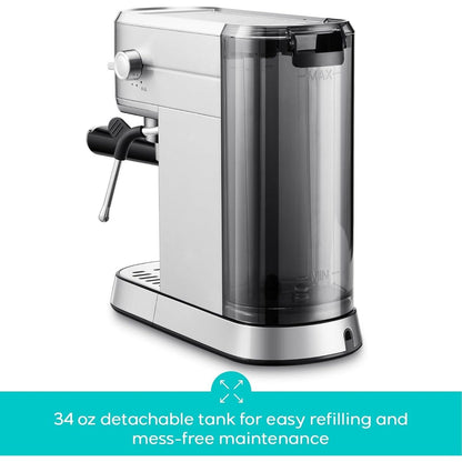 CASABREWS CM5418 Machine à expresso de base 20 bars avec mousse de lait pour la maison