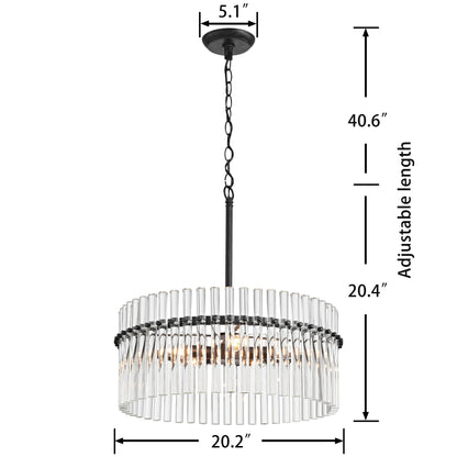 Lustre en cristal Casandra à 5 lumières