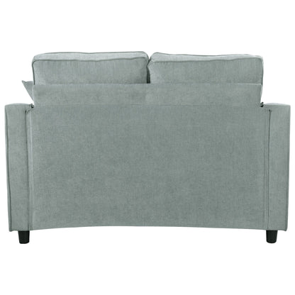 Canapé-lit en chenille, canapé-lit rembourré avec dossier capitonné et 2 coussins amovibles pour le salon