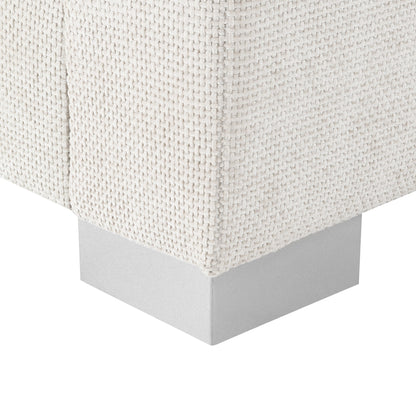Canapé sectionnel Cloud, ensemble de canapés de luxe en forme de L avec 2 oreillers gratuits, mobilier d'intérieur 4 places en chenille avec méridienne surdimensionnée