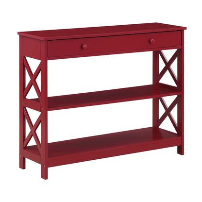 Console Oxford à 1 tiroir avec étagères Convenience Concepts