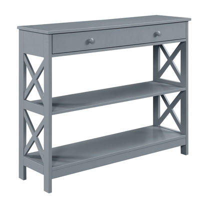 Console Oxford à 1 tiroir avec étagères Convenience Concepts