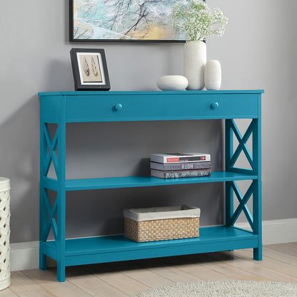 Console Oxford à 1 tiroir avec étagères Convenience Concepts