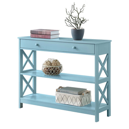 Console Oxford à 1 tiroir avec étagères Convenience Concepts